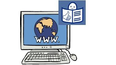 Computer und das Symbol für Leichte Sprache