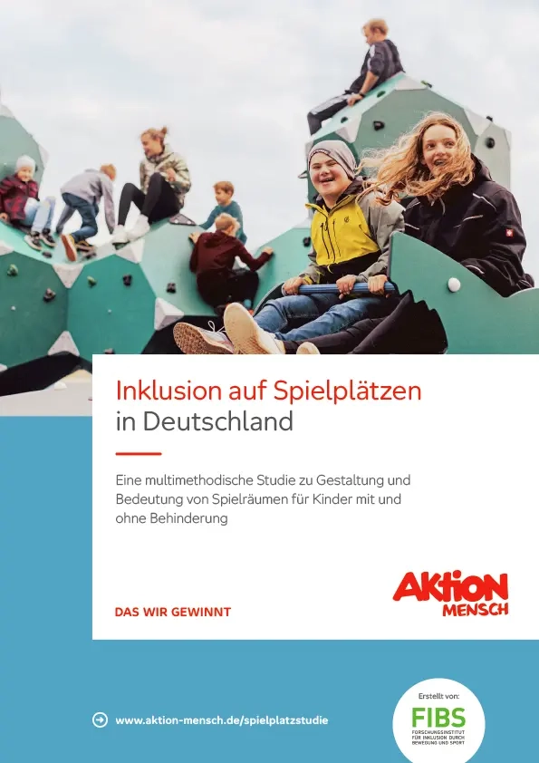 Titelseite der Studie "Inklusion auf Spielplätzen in Deutschland"